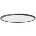Brilliant Brennan Ceiling Light Plastic Black White 18W 2700lm - 827-840 CCT | 420mm - IP44 - 3-Step Dimmable