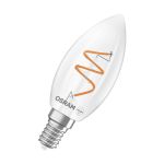 Osram Vintage 1906 LED Classic Slim E14 Candle Filament Clear 3.1W 300lm - 927 Extra Warm White | Best Colour Rendering - Dimmable - Replaces 25W