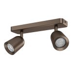 Eglo Ceiling Spot Camaldoli Steel Brass | Suitable for 2x GU10