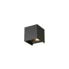 D'Lite Wall Light Nova Aluminium Black Up & Down 4.9W 480lm - 830 Warm White | IP54 - Adjustable Beam Angle