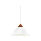 DFTP by Nordlux Kinto Pendant Metal and Wood White | 420mm - Suitable for E27